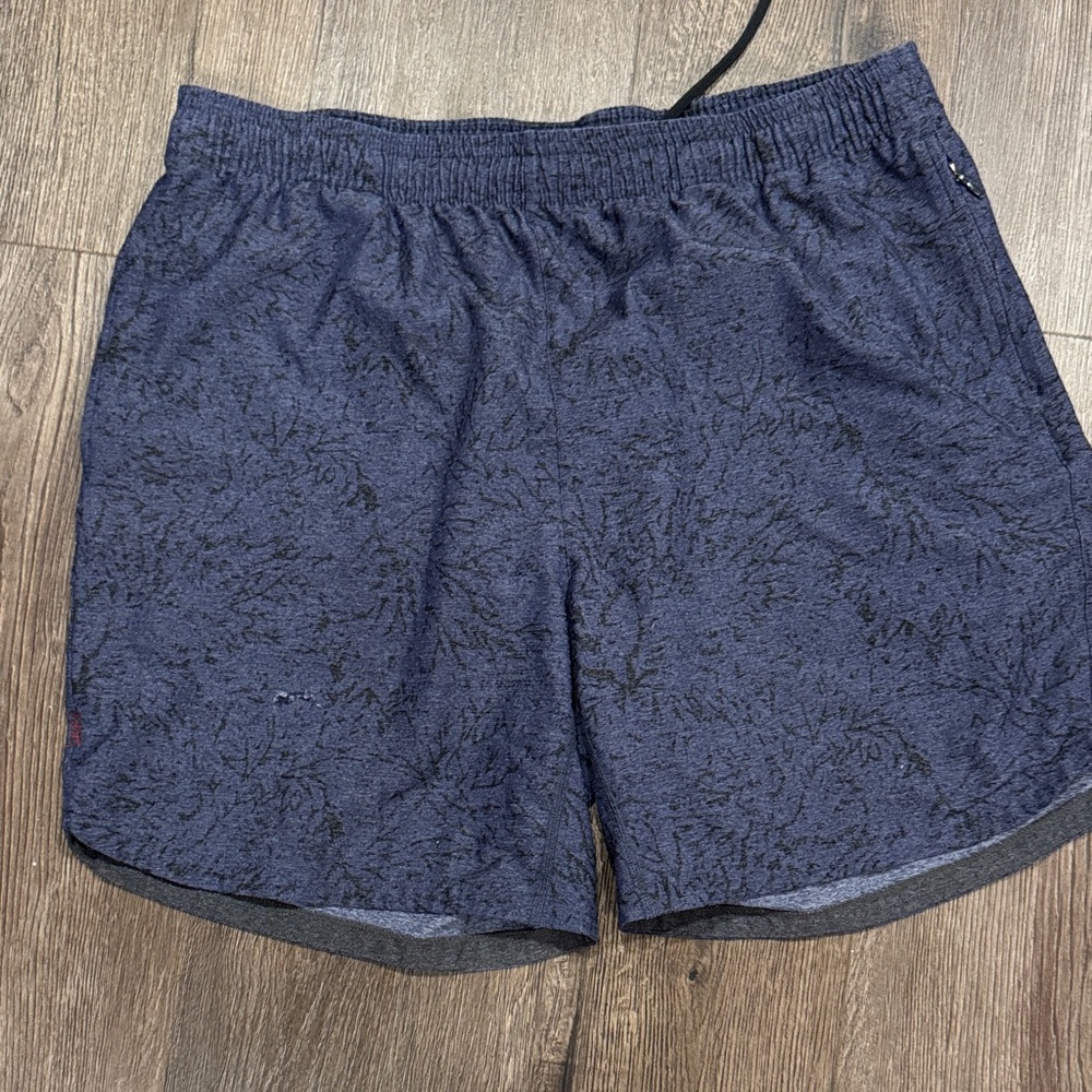 Rhone Guru Blue Patterned Shorts